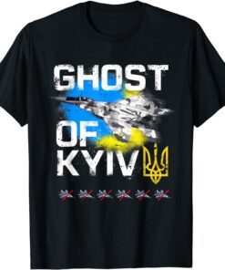 GHOST OF KYIV Ukraine Fighter Jet Tee Shirt