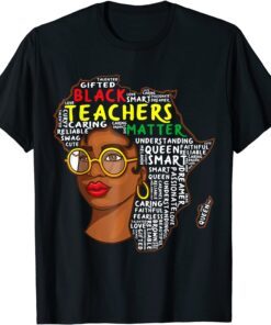 Girls Africa Map Teachers Black History Month Teachers Tee Shirt