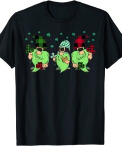 Gnomes with Shamrock St Patricks Pattys Day Tee Shirt