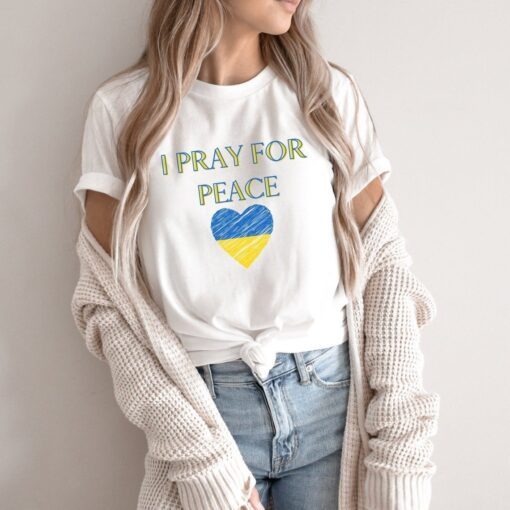 I Pray for Peace Stand with Ukraine No War Tee Shirt