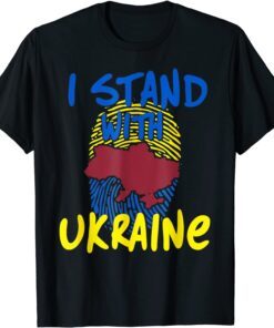 I Stand With Ukraine Flag American Ukraine Strong Shirt