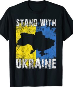 I Stand With Ukraine Flag Ukrainian LoveI Stand With Ukraine Flag Ukrainian Lover T-Shirtr T-Shirt