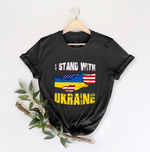 I Stand With Ukraine No War Ukraine Flag Shirt