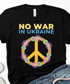 I Stand With Ukraine Peace No War Ukraine Tee Shirt
