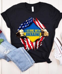 I Stand With Ukraine Pray For Ukraine Tee Shirt