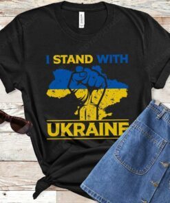 I Stand With Ukraine Supporting Ukraine Tee Shirt