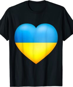 I Stand With Ukraine Ukrainian Heart T-Shirt