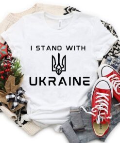 I Stand with Ukraine I am with Ukraine Free Ukraine Shirt