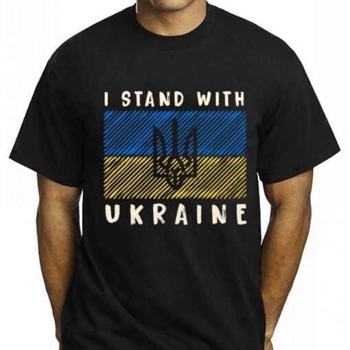 I Stand with Ukraine Stay Strong ukraine Pray For Ukraine Tee Shirt