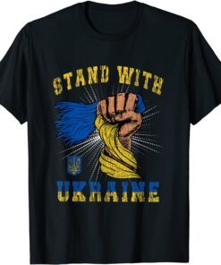 I Stand with Ukraine Stop Putin Invasion, Free Ukraine T-Shirt