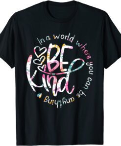 In A World Where You Can Be Anything Be Kind Tee Shirt