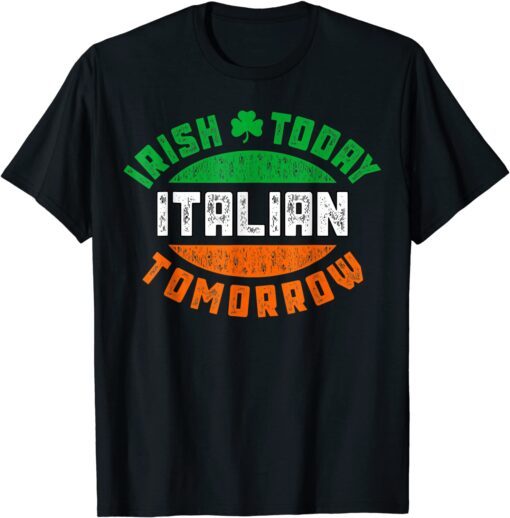 Irish Italian St. Patrick's Paddys Day Irish Green Shamrock Tee Shirt