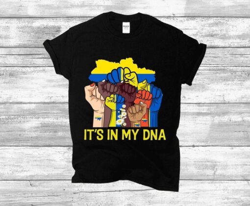 It's In My DNA Ukraine I Stand With Ukraine Ukrainian Flag Shirt