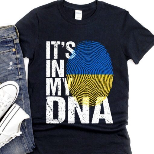 It's In My DNA Ukrainian Flag Anti Putin Tee Shirt