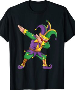 Mardi Gras Outfit Dabbing Jester New Orleans Tee Shirt