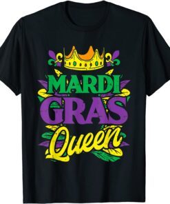 Mardi Gras Queen Crown Funny Mardi Gras Carnival Tee Shirt