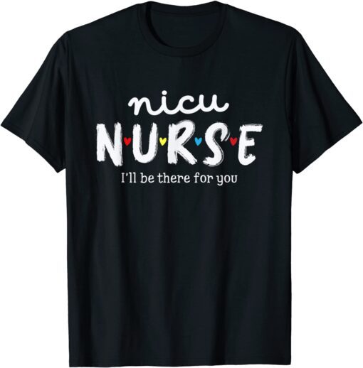 NICU Nurse Plaid Red Love Heart Stethoscope RN Nursing Mom T-Shirt