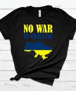 No War In Ukraine Support Ukraine Stand with Ukraine Tee Shirt