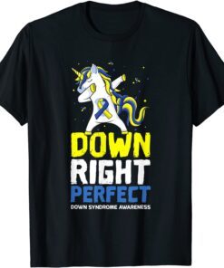 Perfect Dab Unicorn Dab 21 World Down Syndrome Awareness Day Tee Shirt