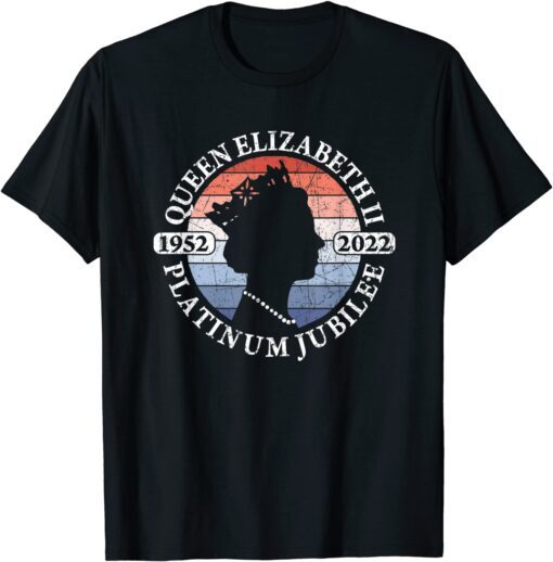 Platinum Jubilee British Monarch Queen 70 Years 2022 Jubilee Tee Shirt