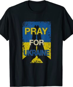 Pray For Ukraine Distressed Support & Stand for Ukraine Pray Ukraine Shirt