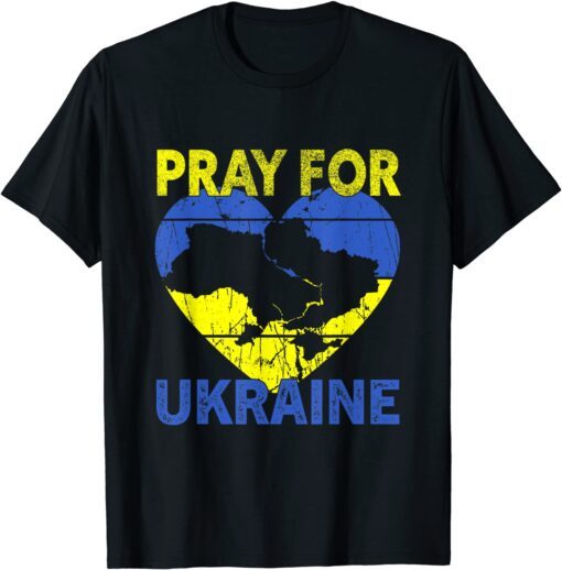 Pray For Ukraine Flag Free Ukraine, I Stand With Ukraine T-Shirt
