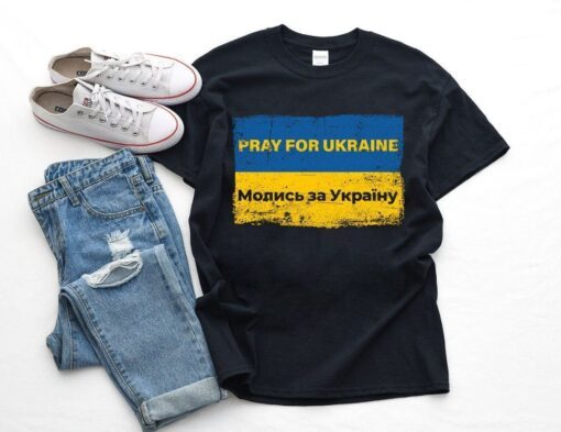 Pray For Ukraine Peace Not War Stop Putin Stand With Ukraine Tee Shirt