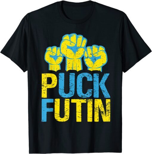 Puck Futin I Stand With Ukraine Ukrainian Tee Shirt