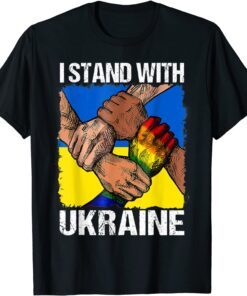 Puck Futin Meme I Stand With Ukraine Ukrainian Flag Ukraine Tee Shirt