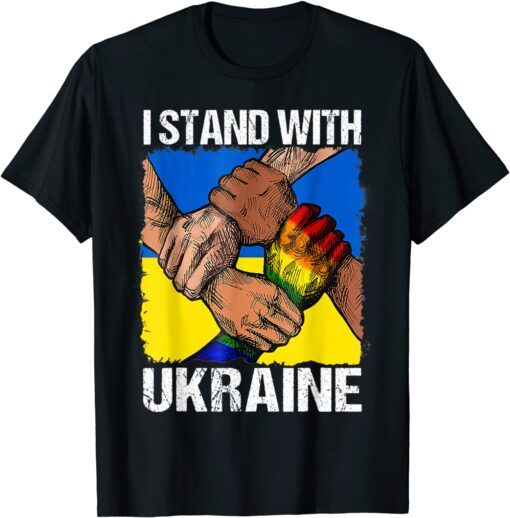 Puck Futin Meme I Stand With Ukraine Ukrainian Flag Ukraine Tee Shirt