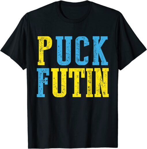 Puck Futin Meme I Stand With Ukraine Ukrainian Lover support Tee Shirt