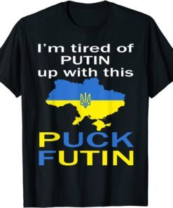 Puck Futin Meme Pround Of Ukrainian Ukraine Map Flag T-Shirt