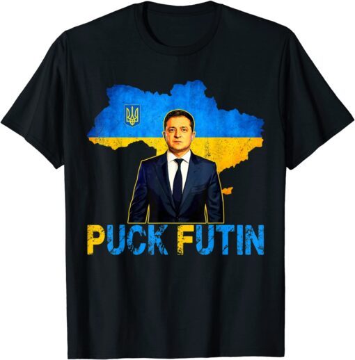 Puck Futin Shirt I Stand With Ukraine Volodymyr Zelensky Peace Ukraine T-Shirt