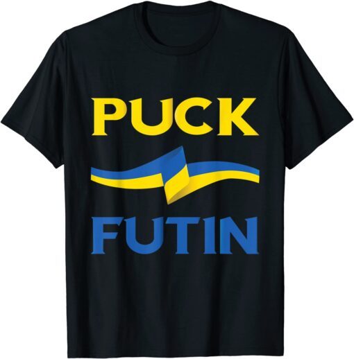 Puck Putin Meme I Stand With Ukraine Ukrainian Lover Support Tee Shirt