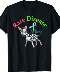 Rare Disease Day 2022 Rare Disease Day Zebra Tee Shirt