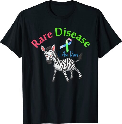 Rare Disease Day 2022 Rare Disease Day Zebra Tee Shirt