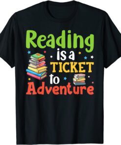 Reading Adventure Library Student Teacher Book School Tee Shirt