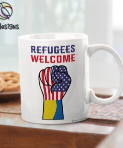 Free Ukraine Refugees Welcome Ukraine Mug
