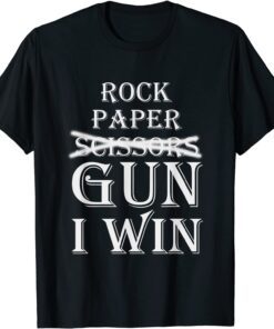 Rock Paper Gun I Win Tee Shirt