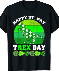 St Patricks Day Costume Dinosaur Happy St Pat T-Rex Day Tee Shirt