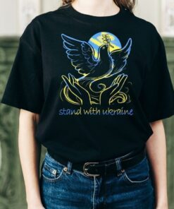Stand With Ukraine Freedom and Peace Dove Support Ukraine Shirt