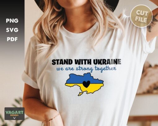 Stand With Ukraine We Are Strong Together T-Shirt