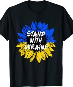 Stand with Ukraine Patriotic Ukrainian Sunflower Peace Ukraine T-Shirt