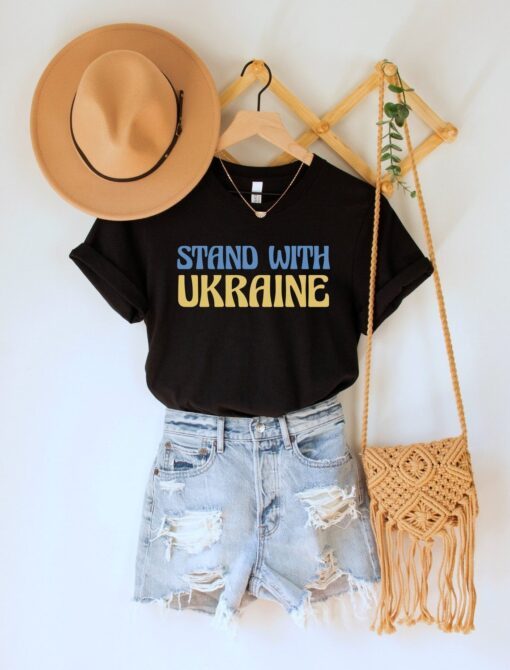 Stand with Ukraine Support Ukraine Puck Futin Tee Shirt