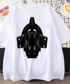 Star Trek Stencil Uss Defiant Tee Shirt