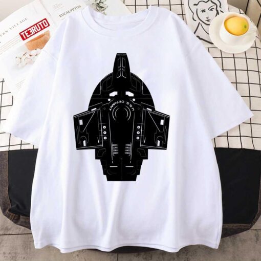 Star Trek Stencil Uss Defiant Tee Shirt