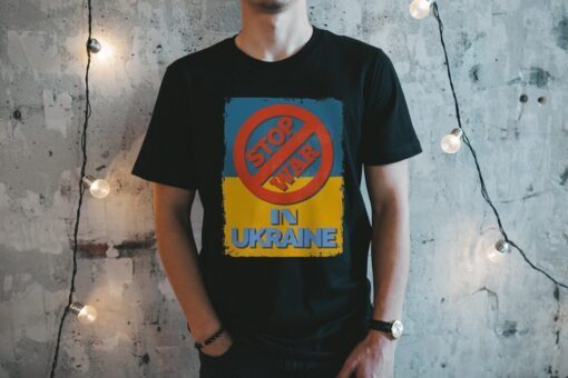 Stop Putin Stop War in Ukraine Tee Shirt