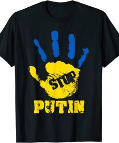 Stop Putin Ukraine I Stand With Ukraine Ukrainian Flag Free Ukraine Shirt