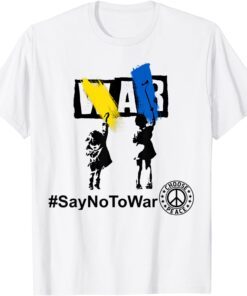 Stop War ,Kids Say No to War ,I Stand with Ukraine Peace Ukraine T-Shirt