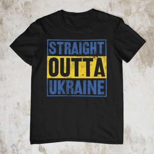 Straight Outta Ukraine Support Ukraine Shirt
